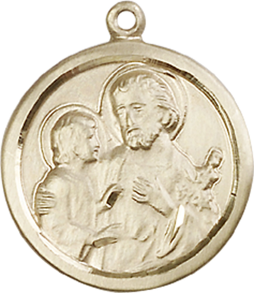 14kt Gold Saint Joseph Medal