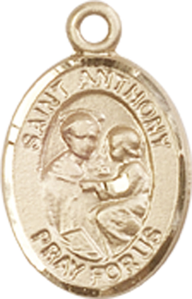 14kt Gold Saint Anthony of Padua Medal