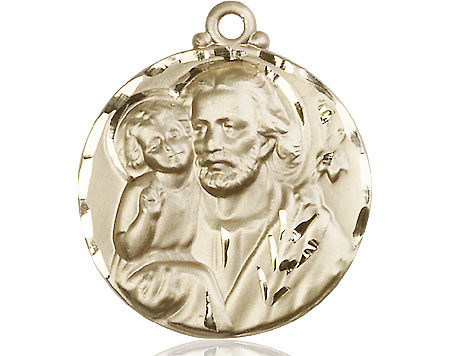 14kt Gold Saint Joseph Medal