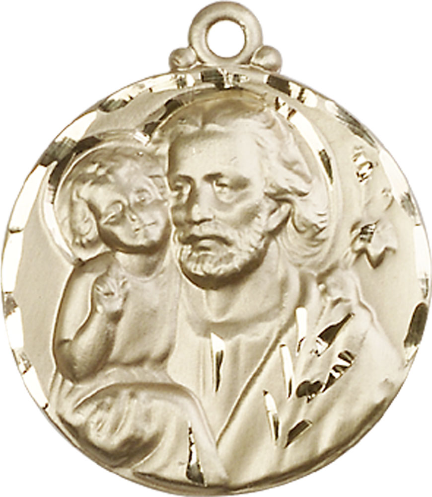 14kt Gold Saint Joseph Medal