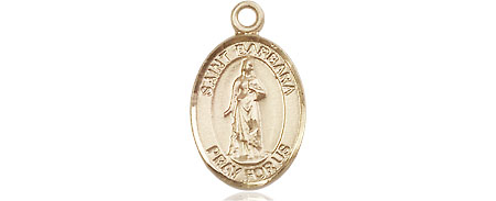 14kt Gold Saint Barbara Medal