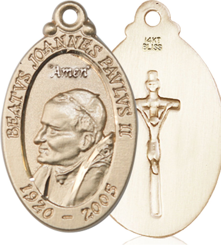 14kt Gold Saint John Paul II Medal