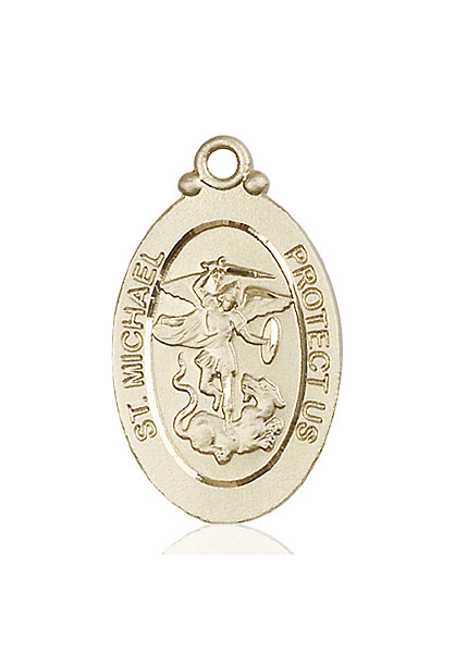 14kt Gold Saint Michael the Archangel Medal