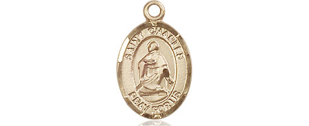 14kt Gold Saint Charles Borromeo Medal