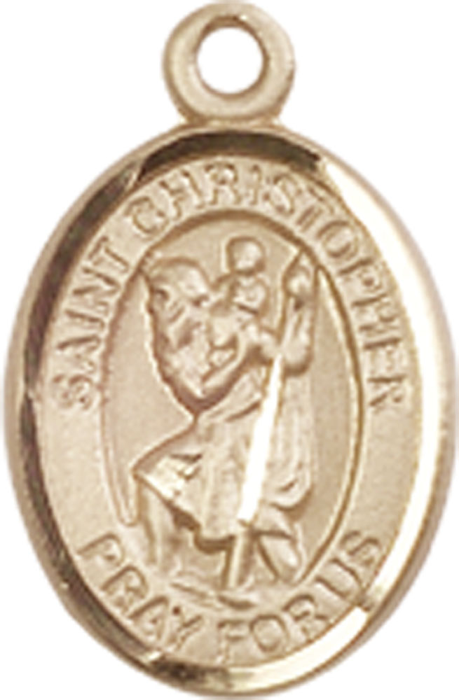 14kt Gold Saint Christopher Medal