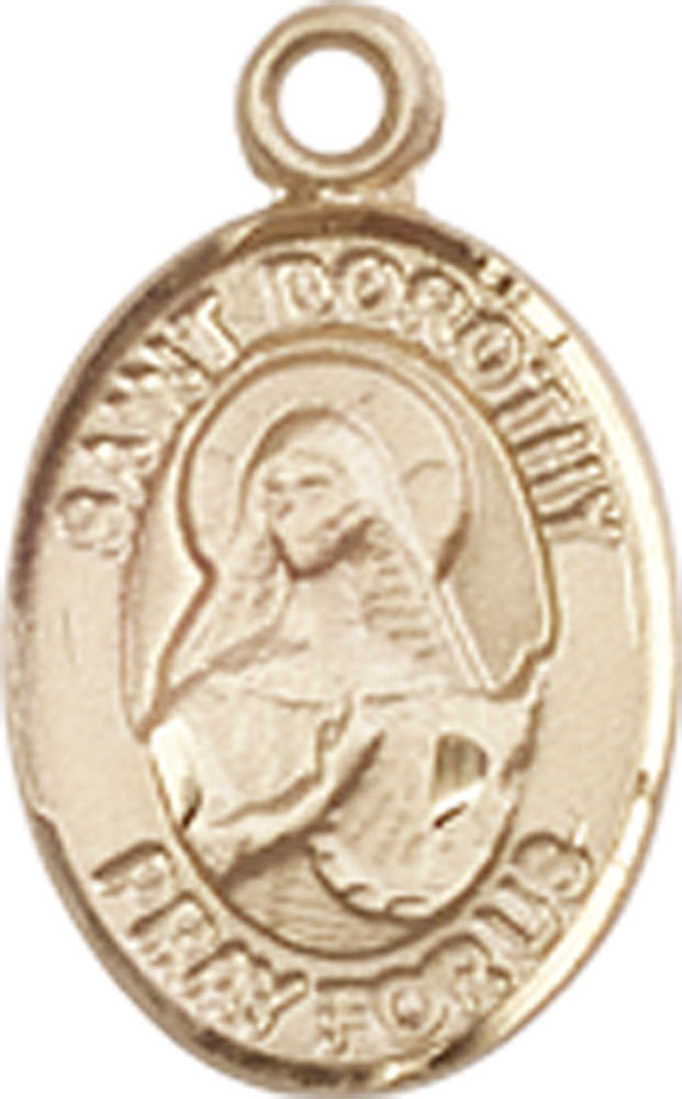 14kt Gold Saint Dorothy Medal