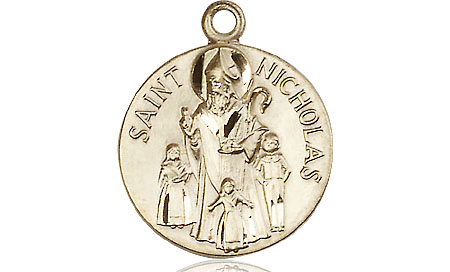 14kt Gold Saint Nicholas Medal