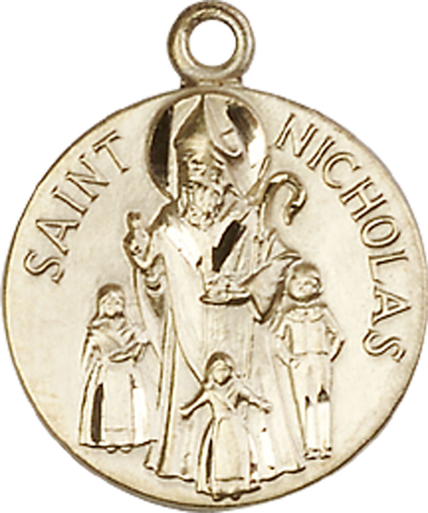 14kt Gold Saint Nicholas Medal