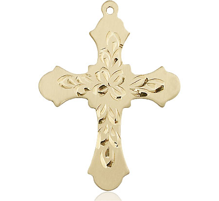 14kt Gold Cross Medal