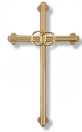 8&quot; Gold Wedding Cross