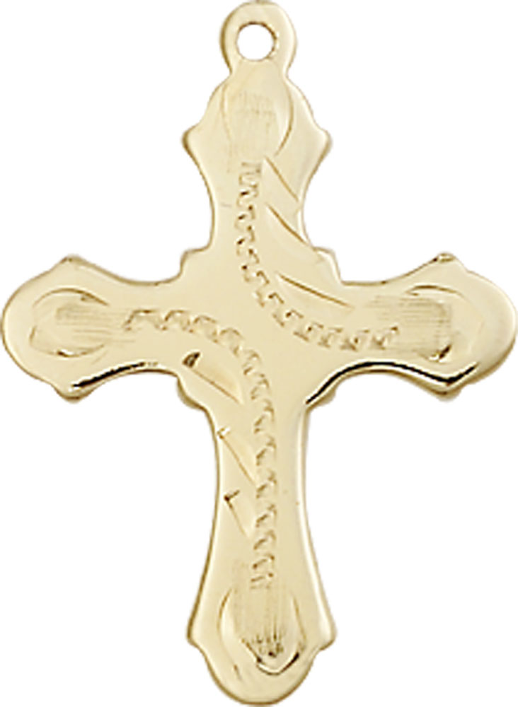 14kt Gold Cross Medal