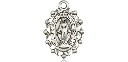 Sterling Silver Miraculous Medal - With Box