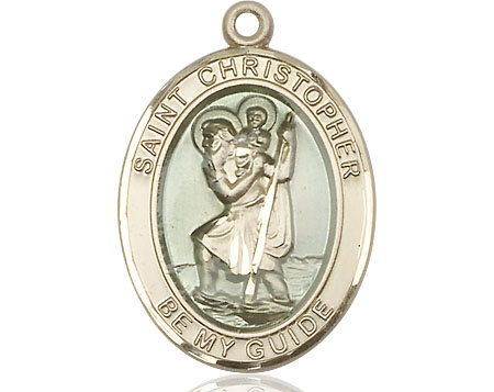 14kt Gold Filled Saint Christopher w/Epoxy Medal