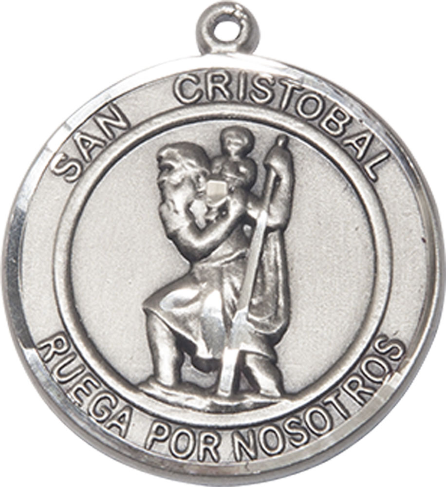 Sterling Silver San Cristobal Medal