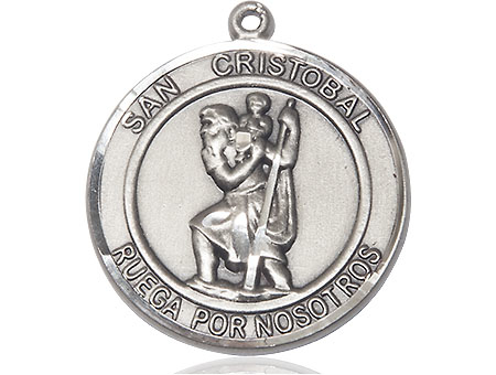 Sterling Silver San Cristobal Medal