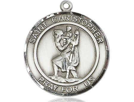 Sterling Silver Saint Christopher Medal