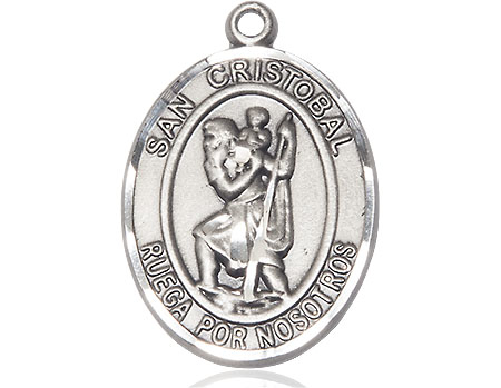 Sterling Silver San Cristobal Medal