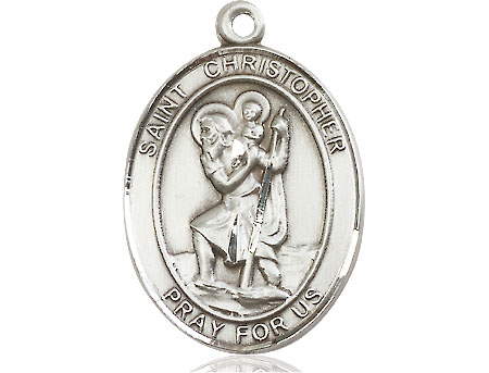 Sterling Silver Saint Christopher Medal