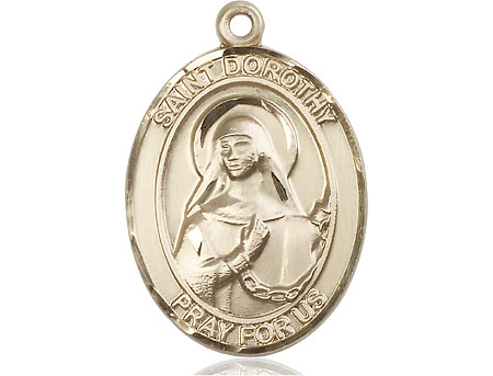 14kt Gold Filled Saint Dorothy Medal