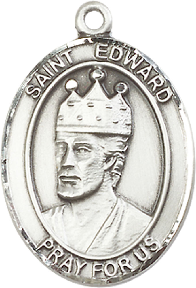 Sterling Silver Saint Edward the Confessor Medal