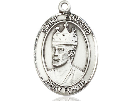 Sterling Silver Saint Edward the Confessor Medal