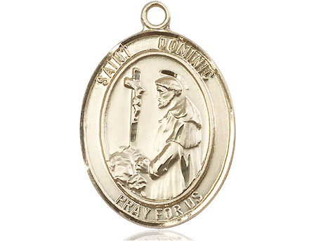 14kt Gold Filled Saint Dominic de Guzman Medal