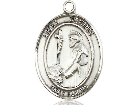 Sterling Silver Saint Dominic de Guzman Medal