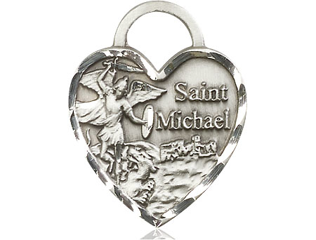 Sterling Silver Saint Michael the Archangel Medal