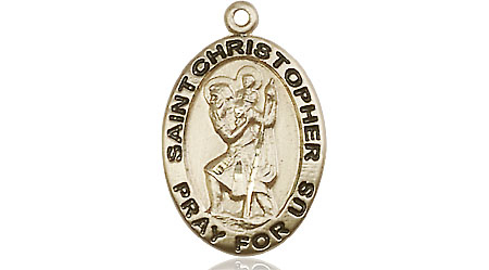 14kt Gold Filled Saint Christopher Medal