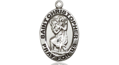 Sterling Silver Saint Christopher Medal