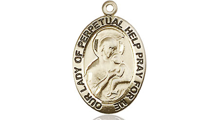 14kt Gold Filled Our Lady of Perpetual Help Medal