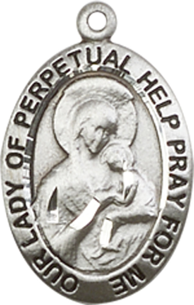 Sterling Silver Our Lady of Perpetual Help Medal