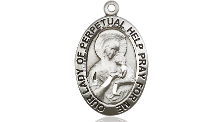 Sterling Silver Our Lady of Perpetual Help Medal