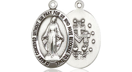 Sterling Silver Miraculous Medal - With Box