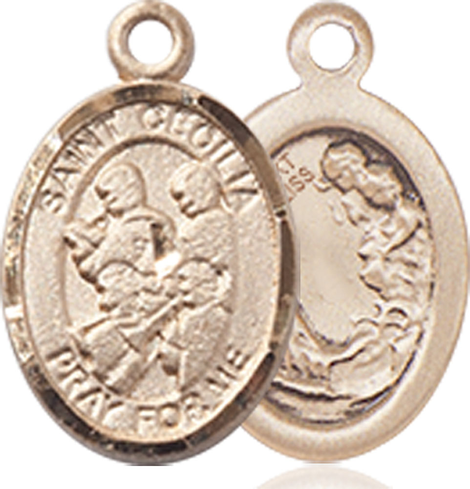 14kt Gold Saint Cecilia Marching Band Medal