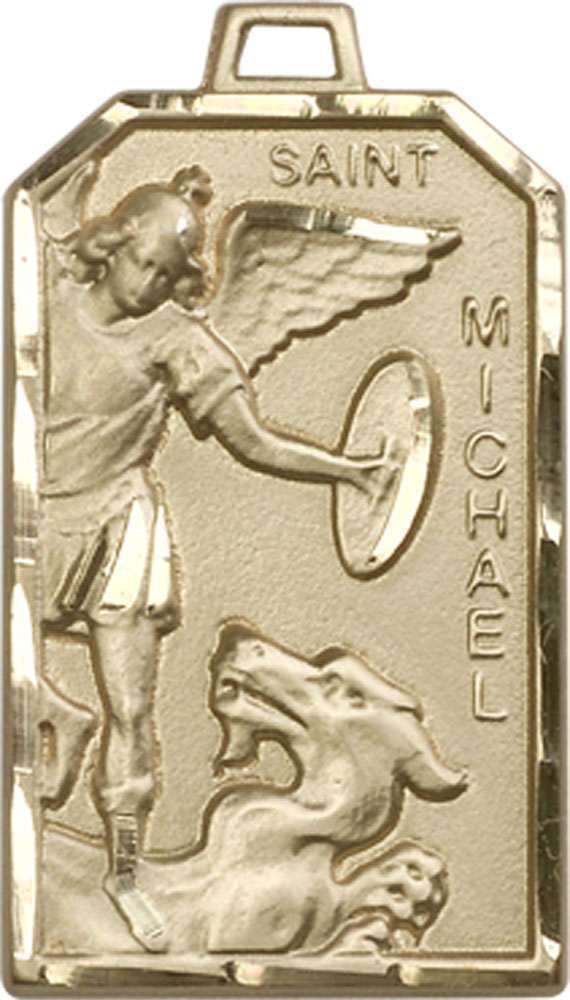14kt Gold Filled Saint Michael the Archangel Medal