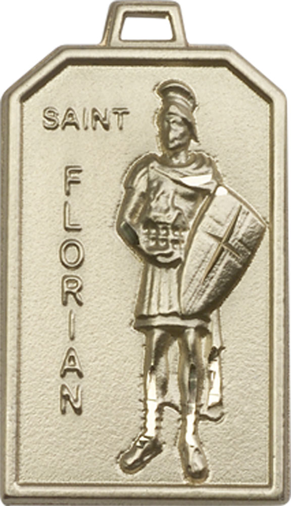 14kt Gold Filled Saint Florian Medal