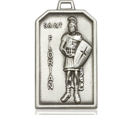 Sterling Silver Saint Florian Medal