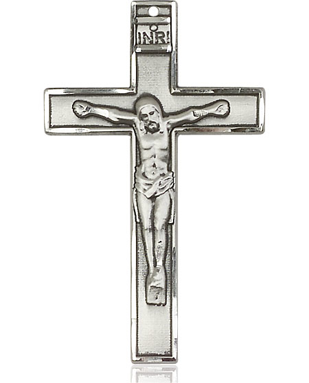 Sterling Silver Crucifix Medal