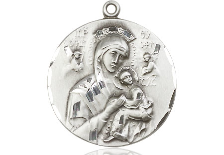 Sterling Silver Our Lady of Perpetual Help Medal