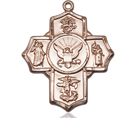 14kt Gold Filled 5-Way Navy Medal