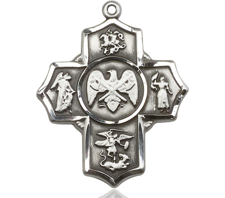 Sterling Silver 5-Way National Guard Medal