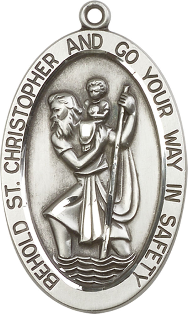 Sterling Silver Saint Christopher Medal