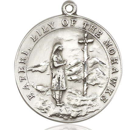 Sterling Silver Saint Kateri Medal