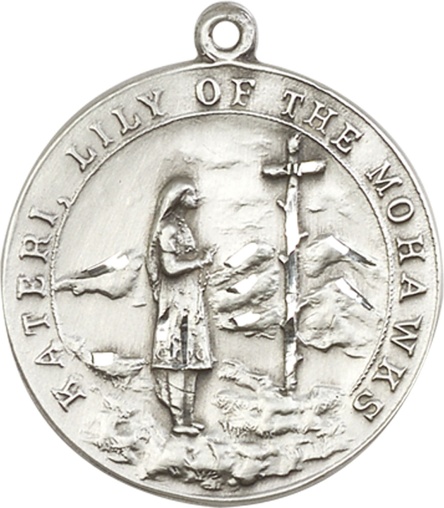 Sterling Silver Saint Kateri Medal