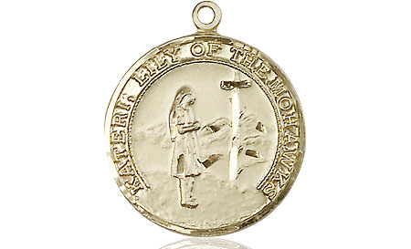 14kt Gold Filled Saint Kateri Medal