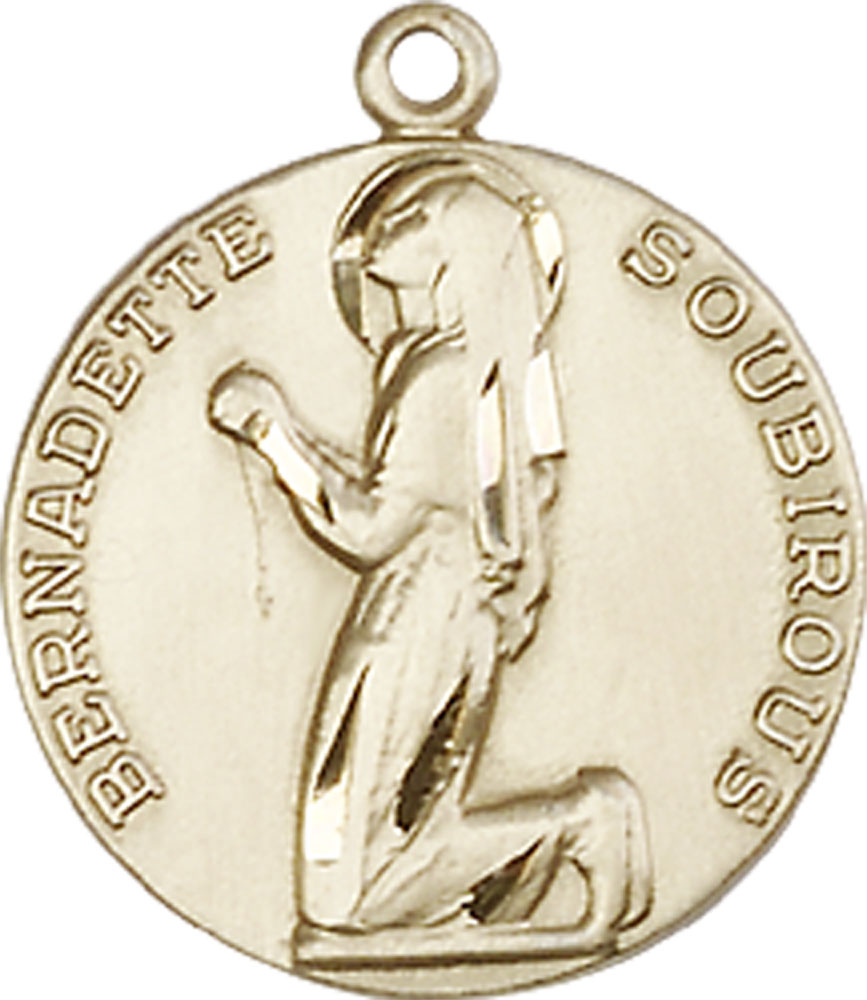 14kt Gold Filled Saint Bernadette Medal