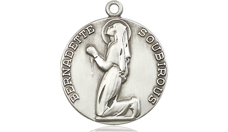 Sterling Silver Saint Bernadette Medal