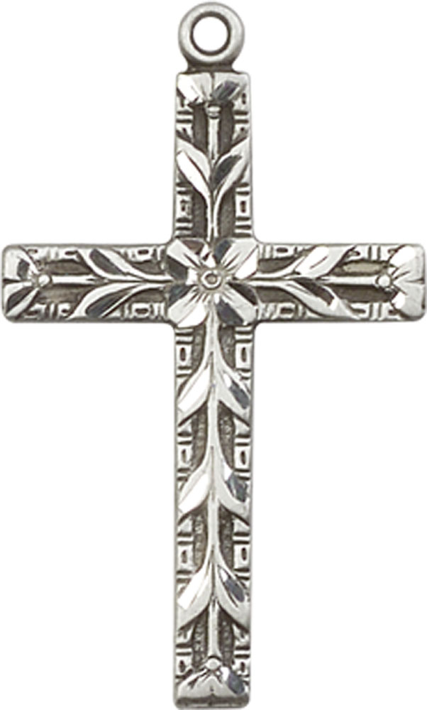Sterling Silver Cross Medal - With Box