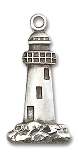 Sterling Silver Lighthouse Medal